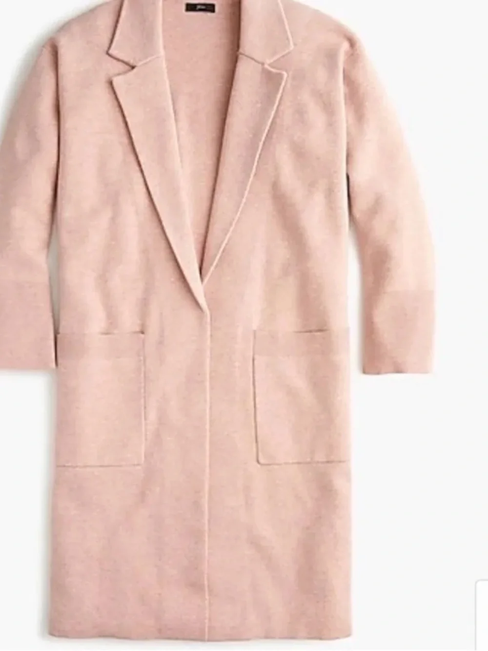 J.Crew Ella Long Sweater Blazer Pink